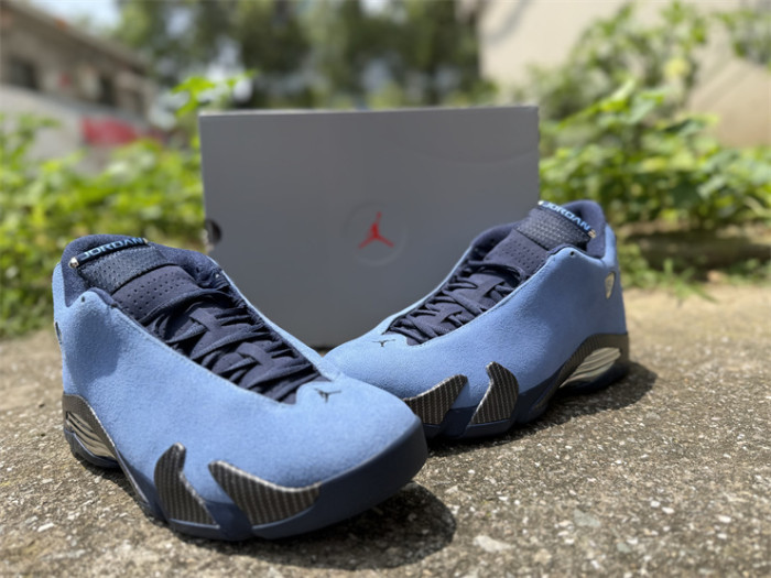 Authentic  Air Jordan 14 Howard PE Blue