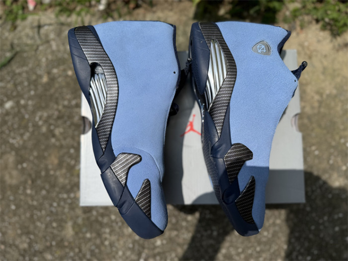 Authentic  Air Jordan 14 Howard PE Blue