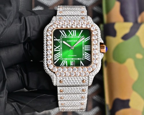 Cartier Watches High End Quality-035（Moissanite Diamond)