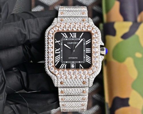 Cartier Watches High End Quality-022（Moissanite Diamond)