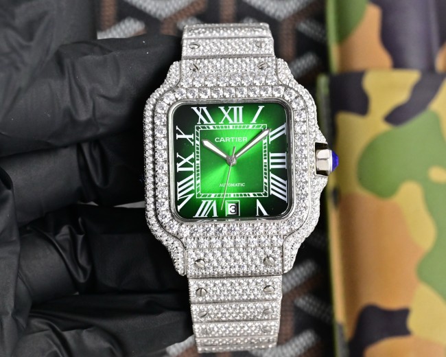 Cartier Watches High End Quality-027（Moissanite Diamond)