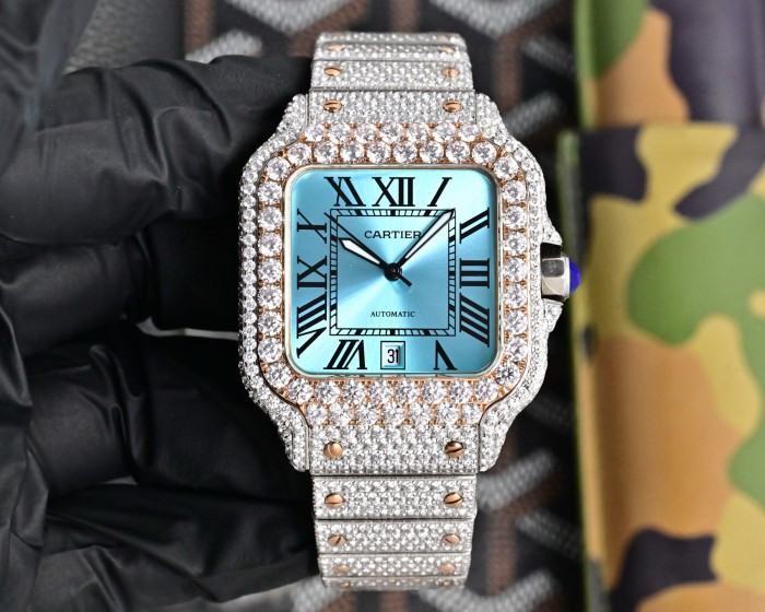 Cartier Watches High End Quality-033（Moissanite Diamond)