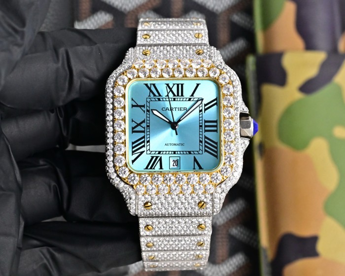 Cartier Watches High End Quality-031（Moissanite Diamond)