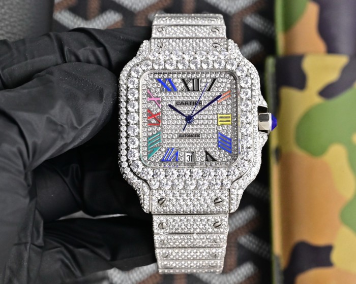 Cartier Watches High End Quality-039（Moissanite Diamond)
