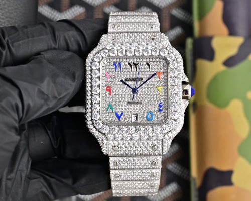 Cartier Watches High End Quality-020（Moissanite Diamond)