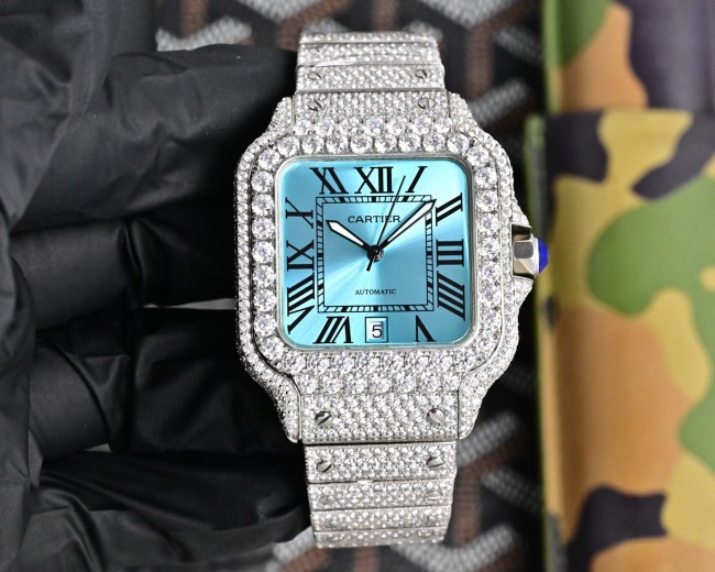 Cartier Watches High End Quality-026（Moissanite Diamond)