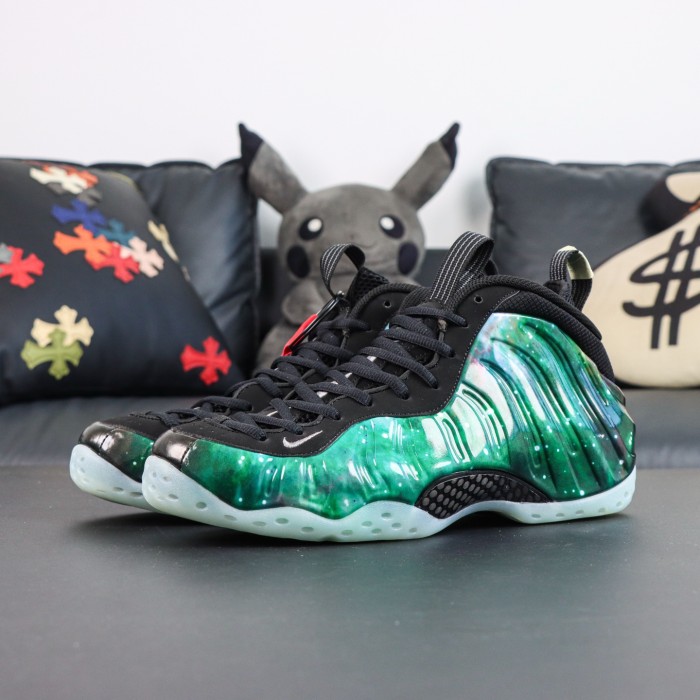 Authentic Nike Air Foamposite One Green “Galaxy”