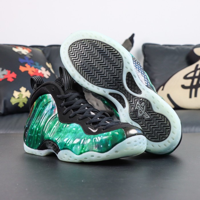 Authentic Nike Air Foamposite One Green “Galaxy”