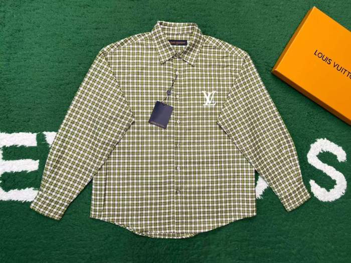 LV Shirt High End Quality-1519