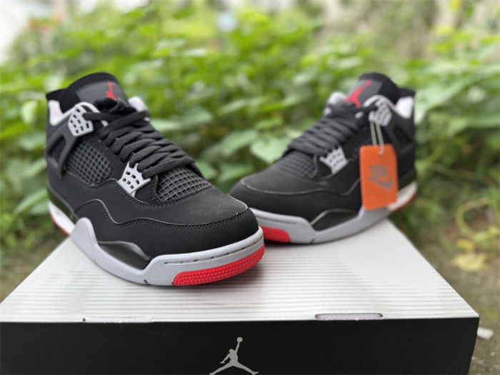 Authentic Air Jordan 4 Bred 2026