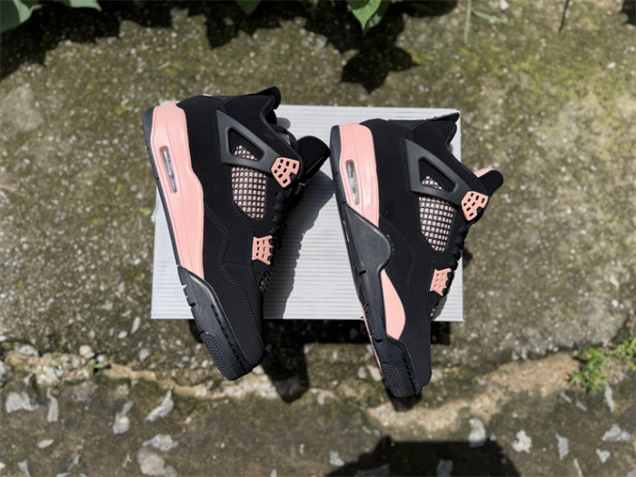 Authentic Air Jordan 4 Retro Rust Pink Thunder