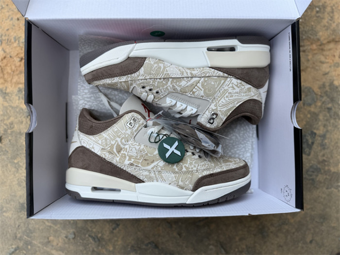 Authentic Air Jordan 3 Retro Laser