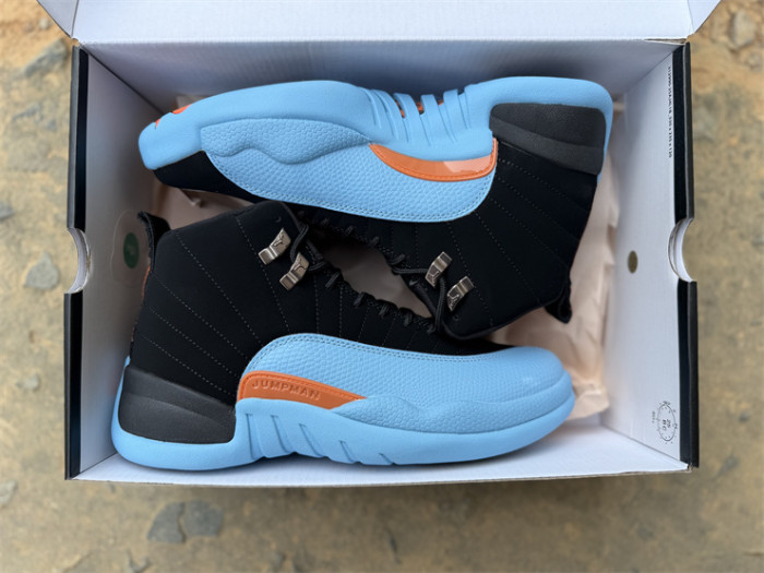 Authentic Air Jordan 12  Soft Blue