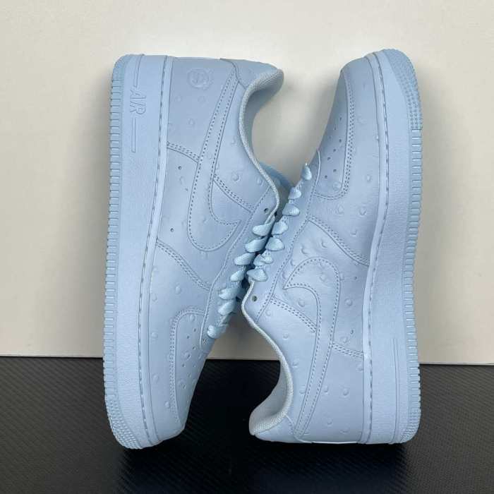 Authentic Travis Scott x Nike Air Force 1 Low '07 'Ice Blue'
