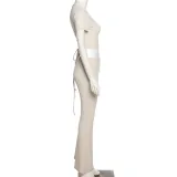 Sexy Backless Strap Slim Top High Waist Straight Pants Suit Women