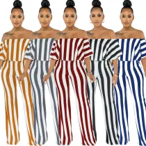 Sexy and fashionable word neck tube top jumpsuit