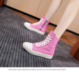 High-top canvas shoes trendy new thick-soled stitching trend casual sneakers