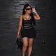 Women's High Waist Low Cut Printed Letter Casual Shorts Vest Suit