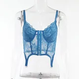 Lace corset corset with sexy temperament and short vest