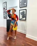 Sexy Fashion Print Dress Summer Autumn New Style