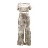 New women's tie-dye plus size fashion casual suit