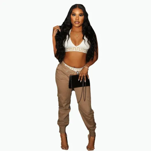 Printed Sexy Tight Trend Suit Two Piece Swimsuit