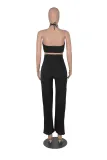 Bright Silk Bandage Two Piece Women's Clothing