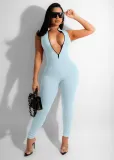 Stretch Pit Zip Ladies Jumpsuit Candy Multicolor