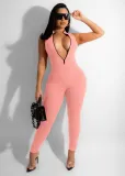 Stretch Pit Zip Ladies Jumpsuit Candy Multicolor