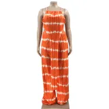 women's fashion two piece printed plus size suit