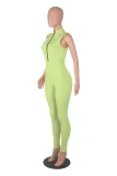 Stretch Pit Zip Ladies Jumpsuit Candy Multicolor
