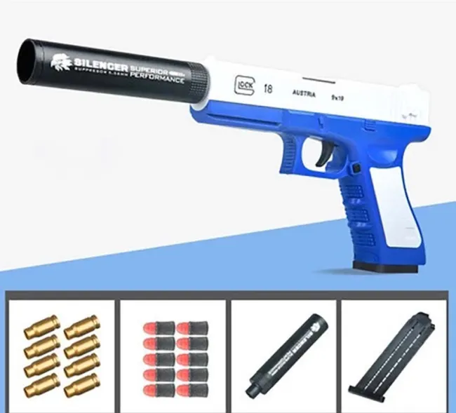 Shell Ejection Soft Bullet Pistol G18 Glock Dart Blaster