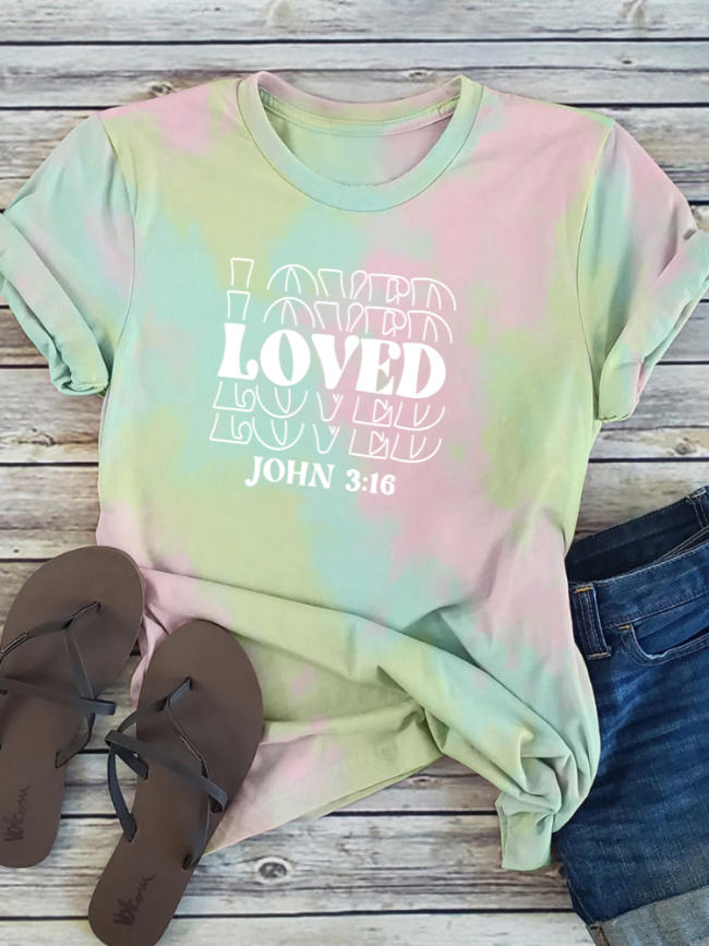 Love John 3:16 Boutique Oversized Boyfriend Tie Dye Tee Couture Fashion