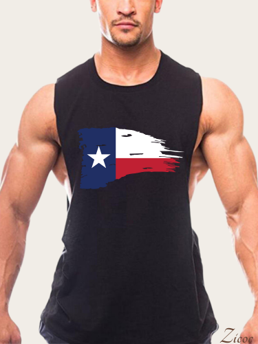 Clear Eyes, Full Heart, Can't Lose Men's Tank Loose Side Slit Shirt Sleeveless Summer Hot Cotton Shirt For Texans