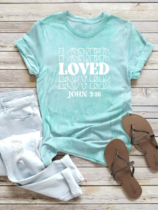 Love John 3:16 Boutique Oversized Boyfriend Tie Dye Tee Couture Fashion