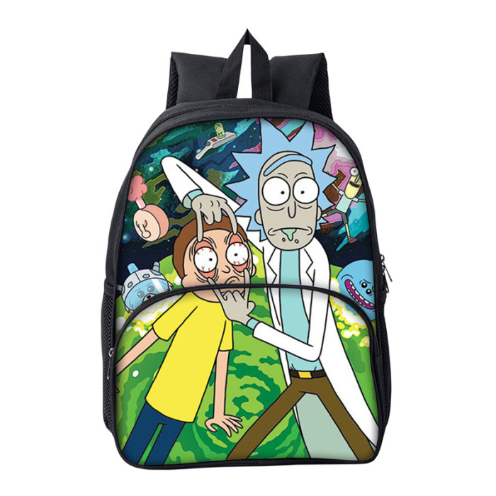 Rick and Morty Cartoon Children School Bag Backpack BB-003