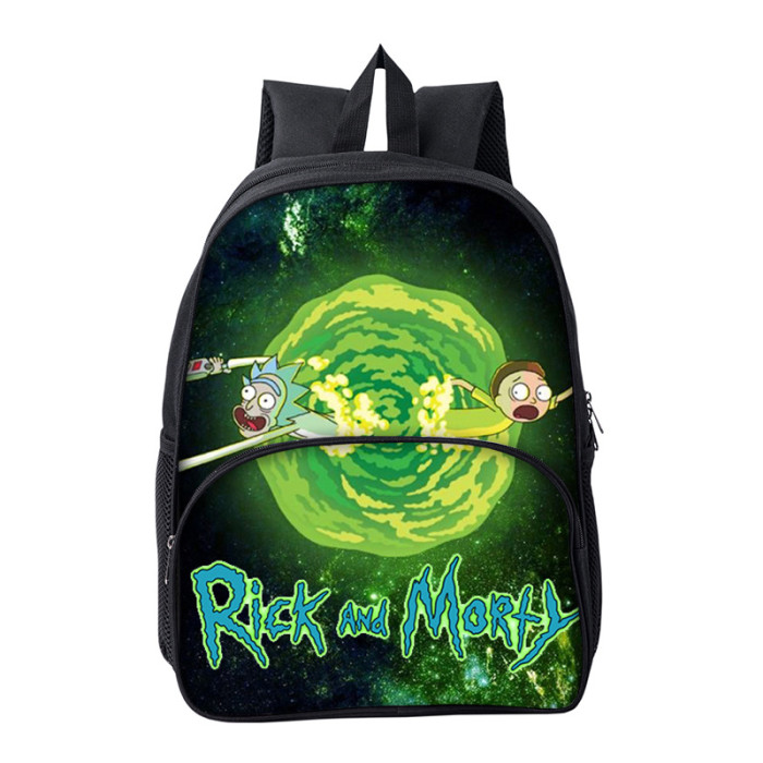 Rick and Morty Cartoon Children School Bag Backpack BB-003