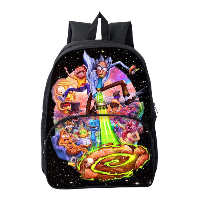 Rick and Morty Cartoon Children School Bag Backpack BB-003