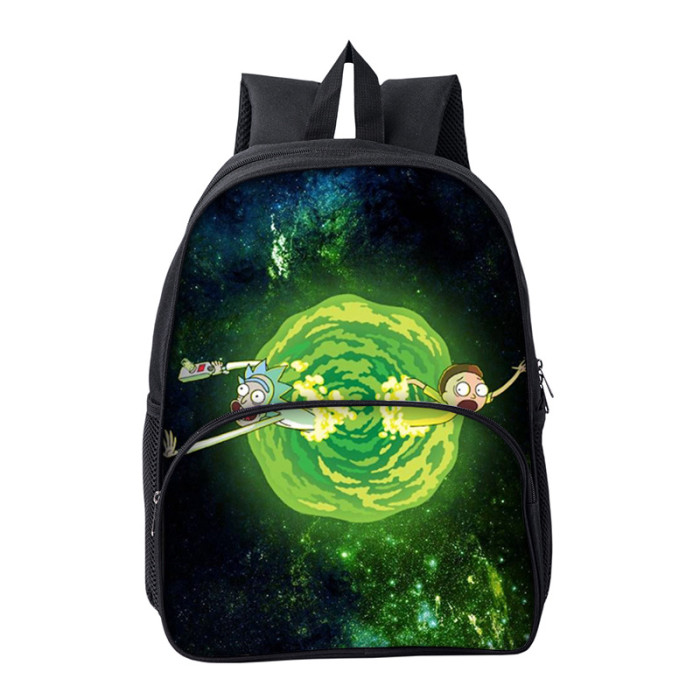 Rick and Morty Cartoon Children School Bag Backpack BB-003