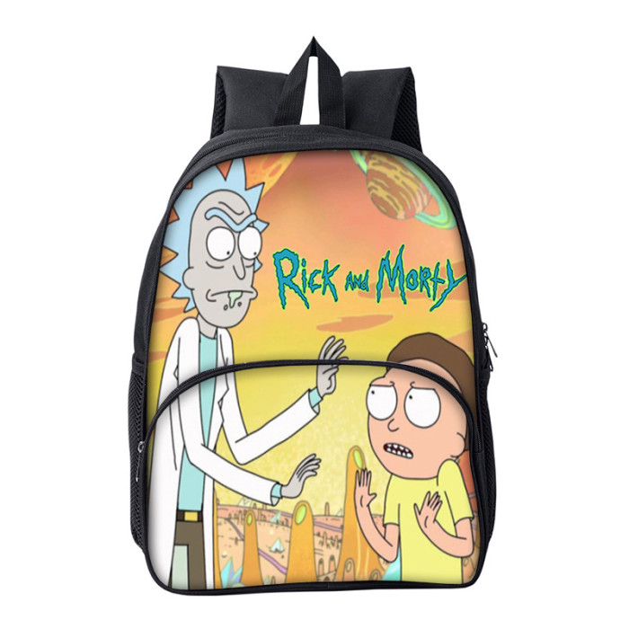 Rick and Morty Cartoon Children School Bag Backpack BB-003