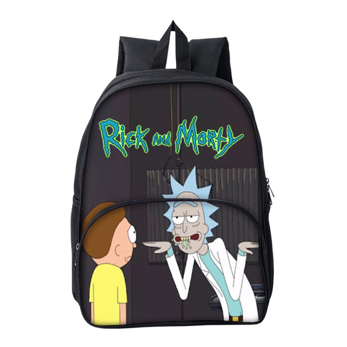 Rick and Morty Cartoon Children School Bag Backpack BB-003