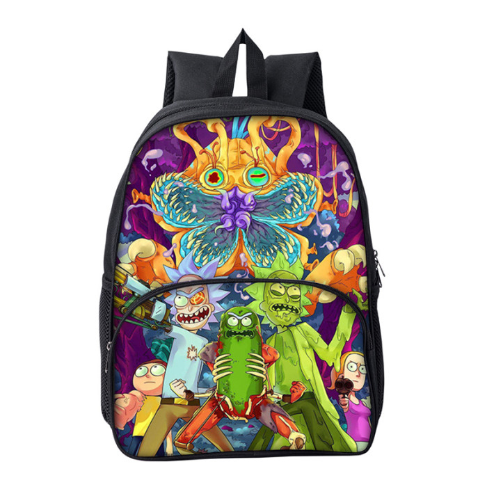 Rick and Morty Cartoon Children School Bag Backpack BB-003