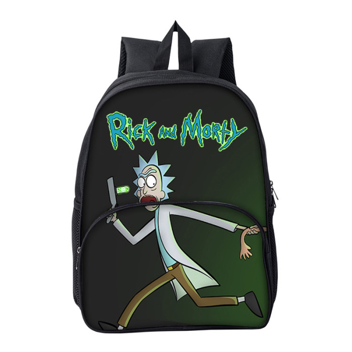 Rick and Morty Cartoon Children School Bag Backpack BB-003