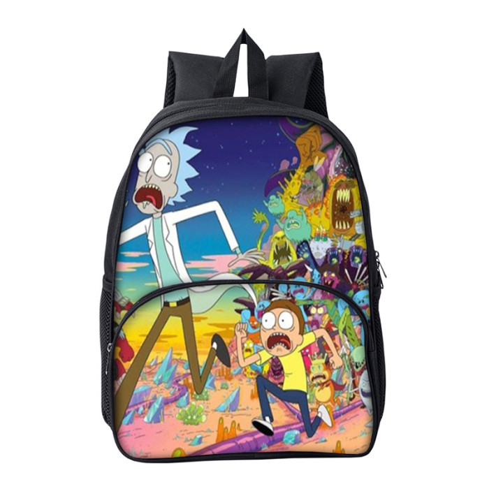 Rick and Morty Cartoon Children School Bag Backpack BB-003