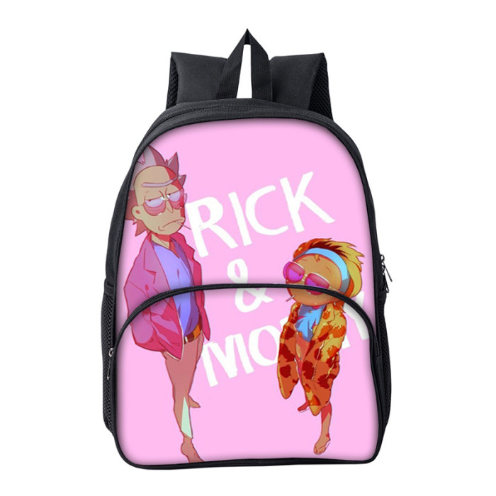 Rick and Morty Cartoon Children School Bag Backpack BB-003