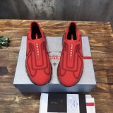 Prada 2022 Men's Latest Casual Flyknit Sneakers Original Box