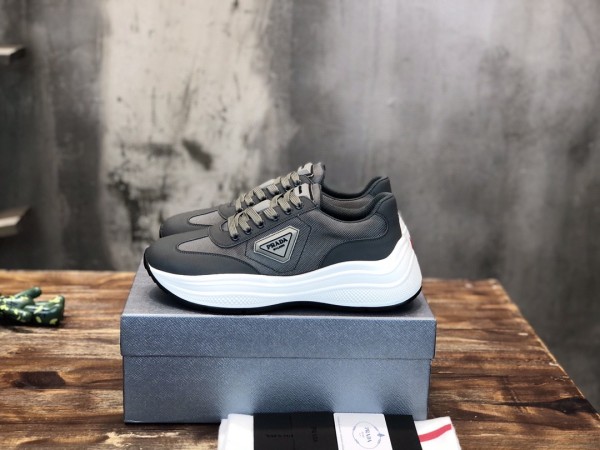 Prada 2022 Men's Latest Casual Flyknit Sneakers Original Box