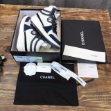 Chanel 2022 Ladies High Top New Casual Sneakers Laces Original Box