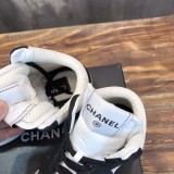 Chanel 2022 Ladies High Top New Casual Sneakers Laces Original Box