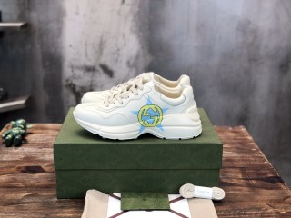 Gucci 5D Leather Horn Vintage Dad Sneakers Original Box